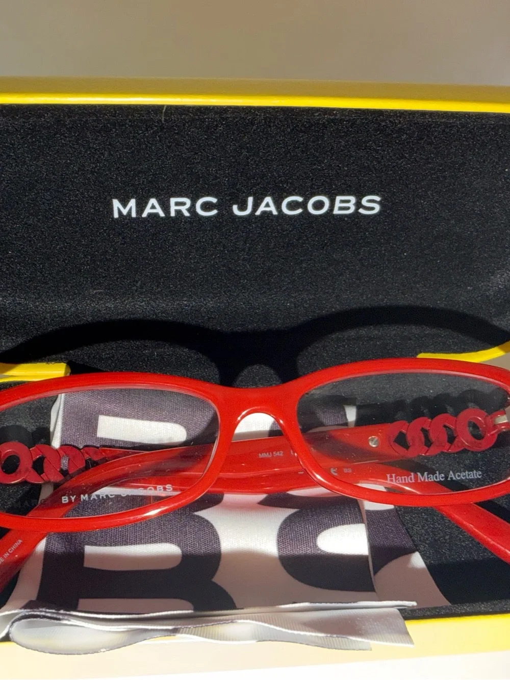 Marc Jacobs Designer Glasses with Case and Cleaning Cloth